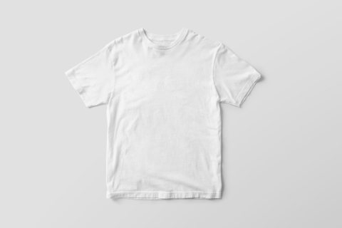Camiseta branca poliéster para sublimação